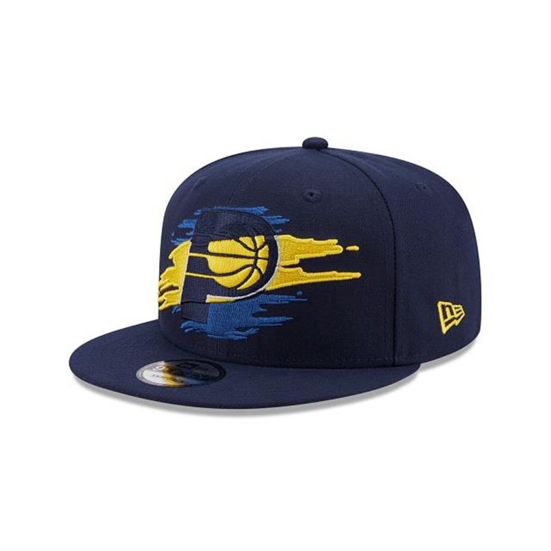 NBA Indiana Pacers Logo Tear 9Fifty Snapback (WCP4602) - Blue New Era Caps